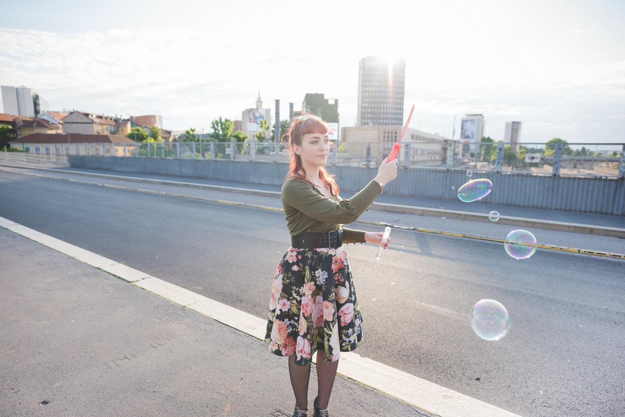 Young Handsome Redhead Woman