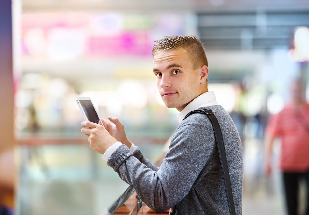 Young Man With Tablet